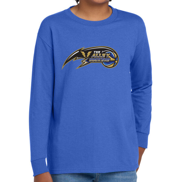 Valley Shockers Youth Heavy Cotton 100% Cotton Long Sleeve T Shirt Thumbnail